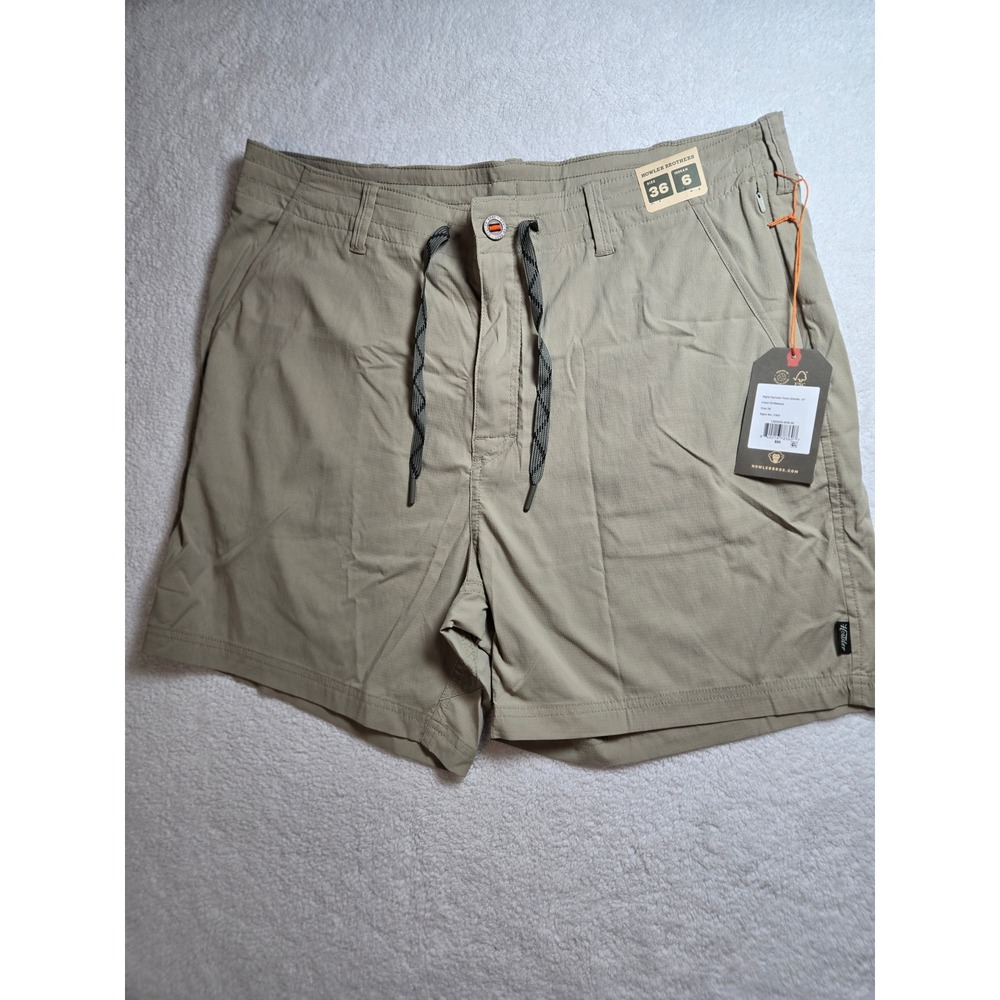 Howler Brothers Horizon Tech Shorts Driftwood 36 6in Inseam 1365 NWT